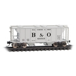 Micro Trains 095 00 041 N PS-2 2-Bay Covered Hopper Baltimore & Ohio #631513