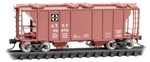 Micro Trains 095 00 051 N PS-2 2-Bay Covered Hopper Santa Fe #82076