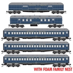 Micro-Trains 993 02 246 N Heavyweight RPO Baggage & 3 Coach Set Jewel Case Louisville & Nashville