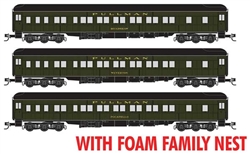 Micro-Trains 993 02 251 N Pullman Heavyweight 12-1 Sleeper 3-Pack Foam Nest Pullman Union Pacific Bradshaw Pocatello Weverton