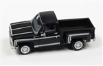 Classic Metal Works 30618 HO 1976 Chevy Stepside Pickup Assembled Midnight Black