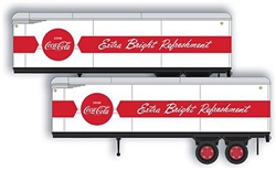 Classic Metal Works 51182 N Aerovan Trailer Coca Cola 2 pk