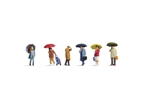 Noch 15523 HO People in the Rain pkg (6)