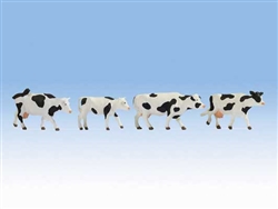 Noch 17900 O Cows White and Black Pkg 4