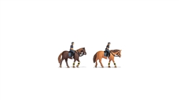 Noch 36078 N Mounted Police 2 Officers on 2 Horses