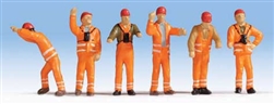 Noch 36275 N German Railroad Switchmen Uniforms Pkg 6