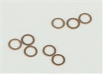 NWSL 1084 Thrust Washers 2.0mm Inside Diameter 3.0mm Outside Diameter .010" Thickness Bronze Metal