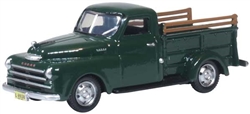 Oxford 87DP48002 HO 1948 Dodge B-1B Pickup Truck Assembled Dark Green