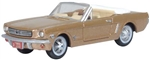 Oxford 87MU65007 HO 1965 Ford Mustang Convertible Assembled Top Down Prairie Bronze