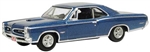 Oxford 87PG66001 HO 1966 Pontiac GTO Assembled Fontaine Blue