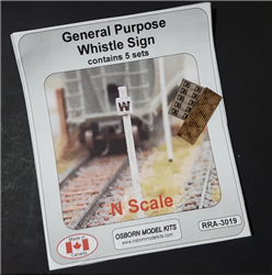 Osborn Model Kits 3019 N General Purpose Whistle Posts 5 Sets Kit