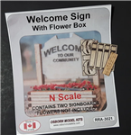 Osborn Model Kits 3021 N Welcome Sign 2 pk Kit