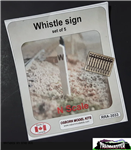 Osborn Model Kits 3033 N Whistle Signs 5 Sets Kit