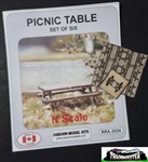 Osborn Model Kits 3034 N Picnic Table 6 pk Kit