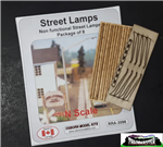 Osborn Model Kits 3098 N Street Lamps 8Pk Kit