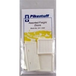 Pikestuff 1202 HO Doors Freight Doors Assorted