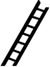 Plastruct 90421 N ABS Ladder N Scale 3" Long Pkg 2