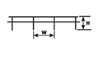 Plastruct 90452 N Fence Ranch Style 2-Bar