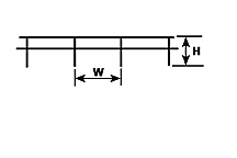 Plastruct 90452 N Fence Ranch Style 2-Bar