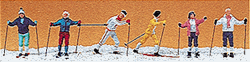 Preiser 10312 HO Cross-Country Skiers Pkg 6