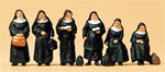 Preiser 10402 HO Passengers Nuns w/Luggage