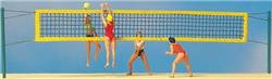 Preiser 10528 HO Recreation & Sports Beach Volleyball Players Pkg 11