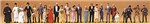 Preiser 14415 HO Wedding Participants Wedding Guests Pkg 24