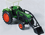 Preiser 17922 HO Farm Machinery Deutz Tractor D6206 Kit With Shovel & Fork