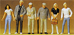 Preiser 72401 1/72 Figures Standing Pkg 6