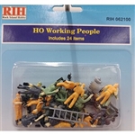 Rock Island Hobby 62100 HO Working People W/Ladder