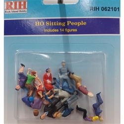 Rock Island Hobby 62101 HO Sitting People (14)