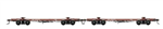 Rivarossi HR6538 HO Skeleton Log Car 2 Pack West Side Lumber 152, 146 