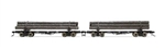 Rivarossi HR6630 HO Skeleton Log Car with Load 2 Pack Coos Bay Lumber Co. #166 168