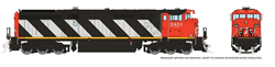 Rapido 24505 HO GE Dash 8-40CM Sound and DCC Canadian National #2423  Stripes Scheme