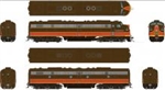 Rapido 28024 HO EMD E8A+E8B DC Illinios Central IC 4029+4104