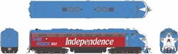 Rapido HO EMD E8A Standard DC Rock Island #652 Bicentennial