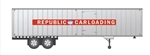 Rapido 403031 HO 40' Fruehauf Trailer Republic Carloading 1