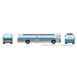 Rapido Trains Inc 573003 N 1959-1986 GM New Look-Fishbowl Bus with Working Headlights Assembled Montreal