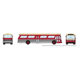 Rapido Trains Inc 573006 N 1959-1986 GM New Look-Fishbowl Bus with Working Headlights Assembled Toronto