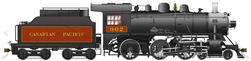 Rapido 602510 HO Class D10j 4-6-0 LokSound and DCC Canadian Pacific 962 graphite