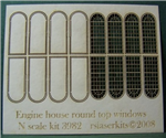 RSLaserKits 3982 N Windows Engine House Round Top Pk 8