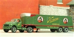 Sylvan Scale HO 1952 Tractor with Keg Trailer Resin Kit Unpainted with Vernors Decals