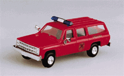 Trident 90111 HO Military US Air Force Modern Light Trucks Chevrolet Suburban Fire Chief