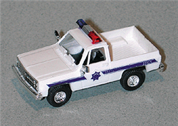 Trident 90194 HO Chevrolet Pick-Up Emergency Police Vehicles Arizona Highway Patrol White Blue Stripe