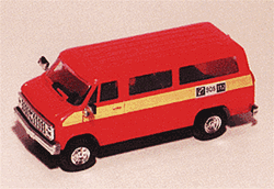 Trident 90210 HO Chevrolet Van SDA Emergency Fire Vehicles Fire Stockholm #102 Stripe Call for Help 112 Icons