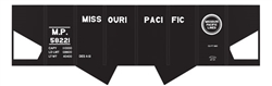 Tichy 10029S S Railroad Decal Set Missouri Pacific USRA 2-Bay Hopper