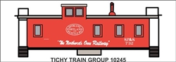 Tichy 10245O O SP&S Wood Caboose Decals