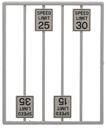 Tichy 2064 O Low Speed Limit Signs Pkg 8