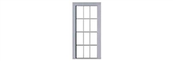 Tichy 2093 O 6-6 Double-Hung Window w/ Glazing and Shades 38 x 90" Scale Fits Pkg 6