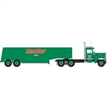 Trainworx 55123 N Peterbilt 351 Tractor w/32' Tank Trailer Assembled Sinclair Green Red